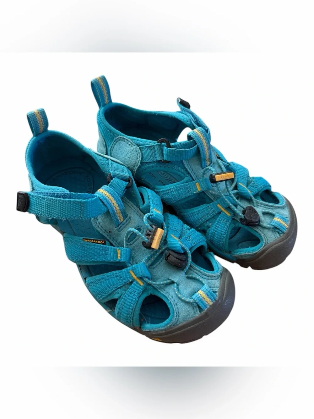 Keen Seacamp II CNX Water Hiking Sandals Toddlers Boys Girls Size 12 Blue Teal